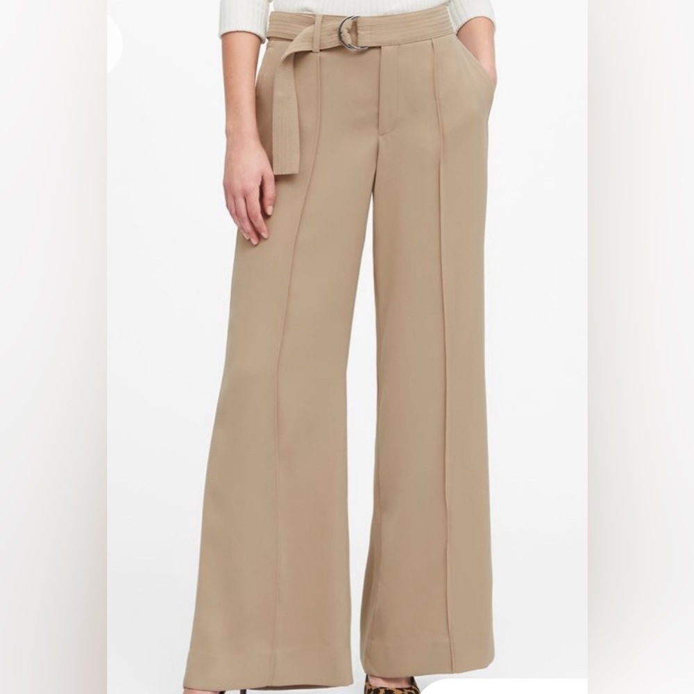 OLIVE (different than stock photo) Banana Republic Utility Wide Leg Belted Pants